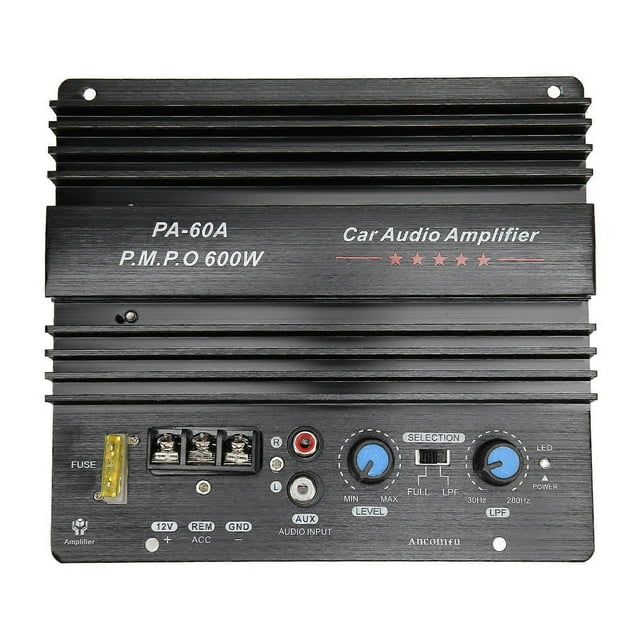 12V 600W Car o Power Amplifier High Power Subwoofer