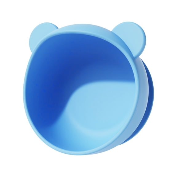 Stainless Steel Baby Bowls With Suction 2 In 1 SUS304 Bowl & Removable Silicone Suction Bowl Scald Snack Container For Baby Food Feeding Practical,for Self-Feeding Highchair Home Daily Use,Blue