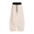 thumbnail image 4 of CPNG Girls and Boys Sweatpants Color Blocking Elastic High Waist Wide Leg Sweat Pants Soft Daily Wear Casual Baggy Running Fitness Long Pants, 4 of 4