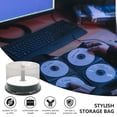 thumbnail image 4 of EeaseCA 2 pcs Empty CD Storage Bucket DVD Storage Holder Portable DVD Storage Containers, 4 of 8