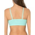 thumbnail image 2 of Fruit of the Loom Women's Spaghetti Strap Cotton Sports Bra, 2-Pack (Gray/Mint), 2 of 5