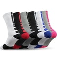 thumbnail image 1 of Calcetines de baloncesto profesional Atlético Masculino Sporting Pies Equipo de engrosamiento de calcetín en bolsas Paquete de paquete de 126 pares Inevent OD003181-00, 1 of 7