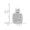 thumbnail image 4 of FB Jewels 14K White Gold 1/4 Carat Diamond Fancy Square Pendant, 4 of 4