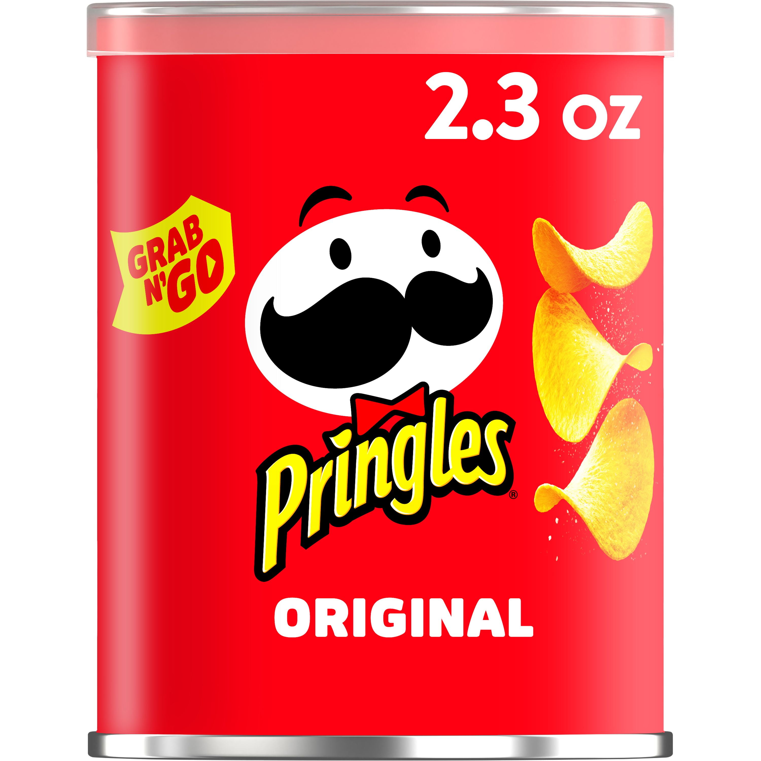 Pringles Potato Crisps Chips, Original, Grab N' Go, Snacks On The Go, 2 ...