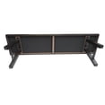 thumbnail image 4 of Marina Brown Aluminum Patio Backless Bench, 4 of 9