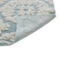 thumbnail image 6 of Better Trends 24" x 40" Bathroom Rugs 100% Cotton Soft Water Absorbent Non Slip Bath Mat Machine Washable Rug (Blue) Medallion Collection, 6 of 6