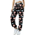 thumbnail image 2 of Valentines Day Women's Sweatpants Petite Length Pockets Pants Casual Workout Athletic Joggers Drawstring Waist Sweat Pants, 2 of 5