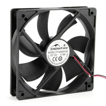 Uxcell DC 12V 0.18A 120x120x25mm 7 Vanes Coolant Cooler Fan for Power Supply Coolant