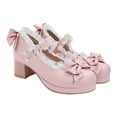 thumbnail image 4 of Tineasur Heeled Trainers Pink Rubber 1 Pair Open Toe Women Daily Wear Spring, 4 of 6