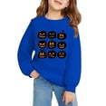 thumbnail image 5 of Mercatoo Kids Baby Halloween Sweatshirt Pumpkin Graphic Print Pullover for Boys Girls Crewneck Long Sleeve Tops, 5 of 7