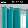 thumbnail image 4 of Eclipse Kendall Grommet Blackout Curtains, 63 In Long x 42 In Wide, Turquoise, 4 of 7