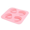 thumbnail image 2 of Silicone Ice Mold DIY Funny Gift Pink 4 Hole Tooth-shaped Ice Making Tray Kitchen Supplies, BPA Free, 2 of 8
