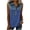 Blue, variant on Denim Patchwork Tank Tops for Women Loose Fit Collared V Neck T Shirts Summer Going Out Sleeveless Shirt Vacation Outfits S-XXL