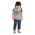 thumbnail image 4 of Think Im Awesome Should See My Uncle Toddler Boy Girl T Shirt Infant Toddler Brisco Brands 2T, 4 of 6