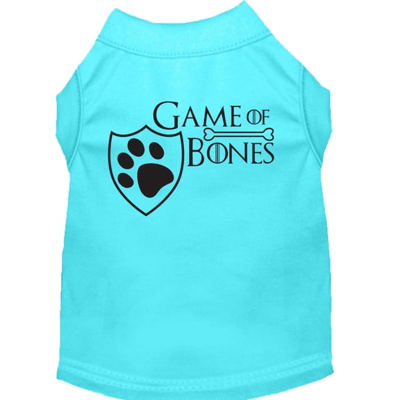 Pet Dog  Cat Shirt Screen Printed, "Game of Bones"