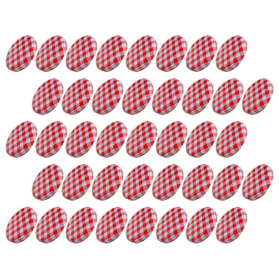 HONITANO 40Pcs Wide Mouth Lids Metal Airtight for Mason Jars Food Storage in Home Kitchen Use