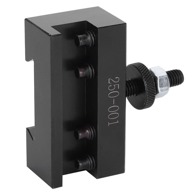 Quick Changing Tool Post, CNC Turning, HighCarbon Steel Lathe Tool Holder, Small Size for Mechanical Processing, Convenient to Use with Exchangeable Tool Quickly