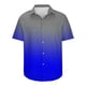 thumbnail image 5 of Mens Manga Corta Botón Abajo Camisas Botones Casuales Imprimir Blusa Turndown, 95% Poliéster 5% Camisa de Spandex para la Fiesta, Negocios Y Diario, 5 of 5