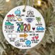 thumbnail image 1 of Teissuly Look Back 2020 Ornaments Badly But Merry Christmas Tree Decoration Double-Dided Teissuly WER202310233986, 1 of 6