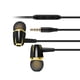thumbnail image 1 of Auriculares con cable Cateissary con reducción de ruido en la oreja Negro + Oro, 1 of 6