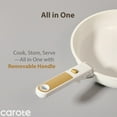 thumbnail image 5 of Carote 21 Pieces Pots and Pans Set with Detachable Handle, Ceramic Non Stick Non Toxic Kitchen Cookware Set with Induction, Oven/Dishwasher Safe, Granite White, 5 of 7