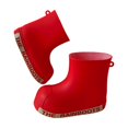 thumbnail image 4 of Otqutp Toddler Boys Girls Rainboots Letter Print Waterproof Rubber Rain Shoes Non Slip Mid Calf Boots Outdoor Water Shoes, 4 of 4