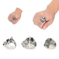 thumbnail image 1 of Vintage Skulls Ring, Practical Lightweight Portable Unique Skulls Ring Set  for Travel for Parties for Daily Time, 1 of 7