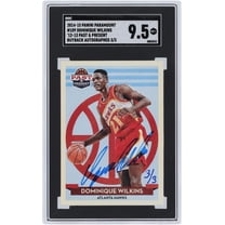 Dominique Wilkins Atlanta Hawks Autographed 2014-15 Panini Paramount Buy Back #109 #3/3 SGC Authenticated 9.5 Card - Fanatics Authentic Certified