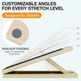 OUMASK Wooden Slant Board and Calf Stretcher, Adjustable Incline ...