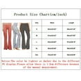 thumbnail image 4 of CHWGFWL Flowy Pants for Women Women's Flare Leg Stretch Pants Bell Bottom Print Long High Waist Yoga Slacks for Women Elastic Waist Pants for Women Comfortable Pants for Women(Red ,M), 4 of 4