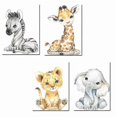 thumbnail image 4 of Set of 4 posters for children's room - A4 format Tiger and giraffe, 4 of 4