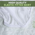 thumbnail image 3 of Canadian Linen Bamboo Mattress Protector Tree Design 78"x80"x14" Soft Smooth Cooling Breathable Noiseless Washable Non Slip Deep Pocket Fitted, King, 3 of 9
