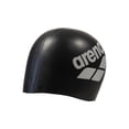 thumbnail image 2 of Gorro de Natación Unisex ARENA de Silicona Suave y Elástico Negro Blanco, 2 of 7