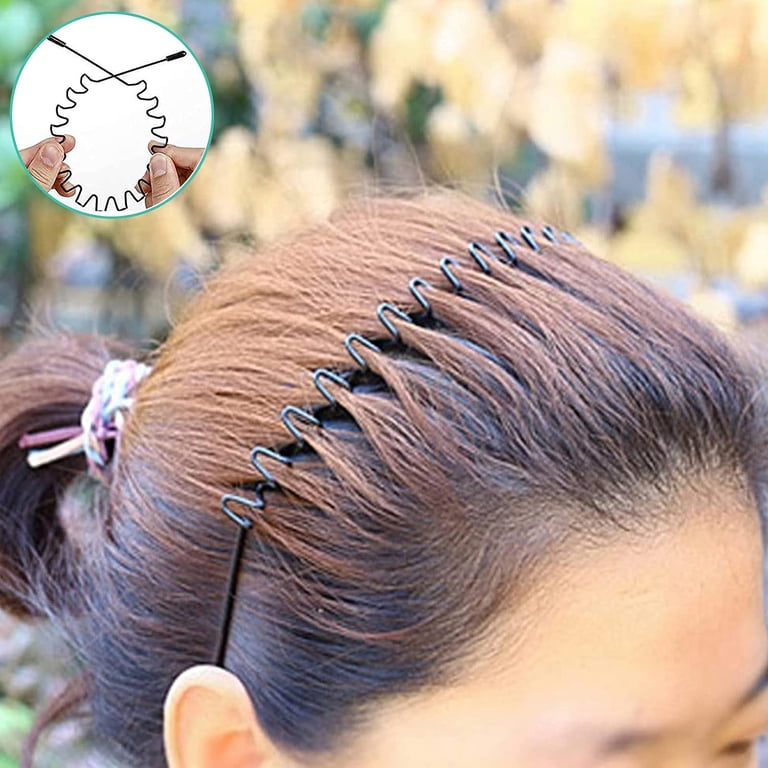 Metal Headband,Elastic Wavy Spring Wave Hair Band,6 Pcs Hair  display picture 2