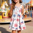 thumbnail image 2 of Splozh 4th of July Baby Girl Dress 1T 2T 3T 4T 5T 6T Summer Sleeveless Cute Patriotic Dress Baby Girl 4th of July Dress,White,2-3 Years, 2 of 6