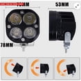thumbnail image 3 of Bright Yellow Light Led Cube Pods, 3Inch Super Bright Work Lights Bar for Offroad, Better Quality with Shock-Proof PC Lens, Adjustable Brackets for Precise Lighting Direction, 3 of 5