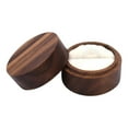 thumbnail image 1 of Caja de madera para anillos de joyería, rústica, personalizada, multiusos, para guardar anillos redondos. Estilo A, 1 of 7