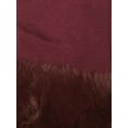 thumbnail image 2 of Womens Burgundy Faux Fur Stretch Fit Texting & Tech Touchscreen Gloves, 2 of 2