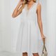 thumbnail image 4 of Vestido De Mujer Vestido de verano para mujer Vestido elegante de bolsillo Sencillo para fiesta navideña (Blanco XXL) Ygjytge para Mujer Blanco T M, 4 of 8