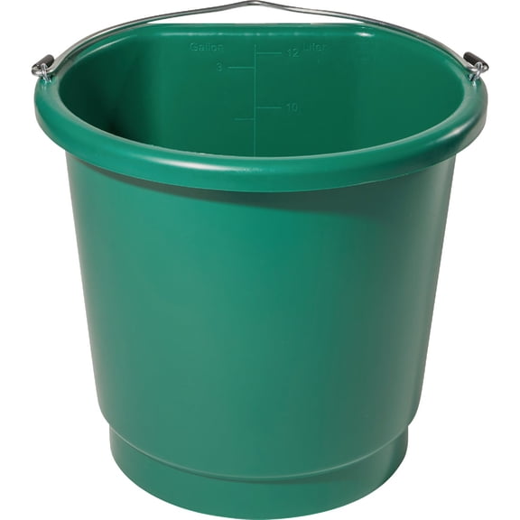 Farm Innovators FB-80 3 Gallon Flat Back Heated Livestock Water Bucket - Quantity of 6