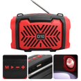 thumbnail image 5 of D10 Bluetooth V5.0 Wireless Speaker USB Micro Speaker with Light Strap Support FM Red, 5 of 5