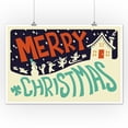 thumbnail image 2 of Merry Christmas House, Retro Christmas (12x18 Wall Art Poster, Room Decor), 2 of 3