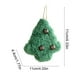 thumbnail image 3 of Red Fringed Fabric Pendant With White Borders Christmas Tree Ornament Bells Dolls, 3 of 6
