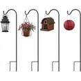 thumbnail image 4 of Sorbus Shepherds Hooks for Outdoor - Set of 6 Extendable Garden Planter Stakes for Bird Feeders, Outdoor Décor, Plants, Lights, Lanterns, Flower Baskets, and More! Heavy Duty - Up to 6.5 Lbs. (6 Pack), 4 of 7