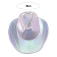 thumbnail image 6 of sunsanly Light Up Cowgirl Hat Wireless Neon Western LED Cowboy Cap Luminous Flashing Light Bar Hat for Halloween Party Supplies, 6 of 8