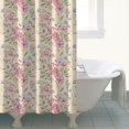 thumbnail image 4 of Pioneer Flower Floral Print Pattern Shower Curtain 72"x84", Bathroom Decorative Shower Curtain Set with 12 Hooks, Waterproof Washable, 4 of 6