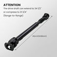 thumbnail image 7 of Maxpeedingrods Front Drive Shaft Axle for Dodge Ram 2500 3500 Diesel 6.7L Automatic Trans Fits select: 2012 DODGE RAM 2500 SLT, 2012 DODGE RAM 3500 ST, 7 of 7