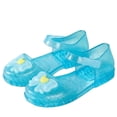 thumbnail image 2 of Girl's Jelly Sandals Summer Bow Flat Shoes Closed Toe Summer Beach Shoes Anti slip Transparent Fisherman's Shoes Girl, 2 of 6