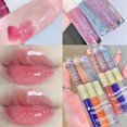 thumbnail image 2 of Lápiz labial líquido hidratante de vidrio transparente, Púrpura, Rosa, Espejo, Agua, Aceite, Impermeable, Maquillaje zhangmengya  LED, 2 of 2