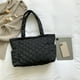 thumbnail image 2 of Bolso Bolsos de otoño invierno de hombro grande acolchado de algodón para mujer (negro), 2 of 8